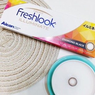 Freshlook illuminate Diamond Black 曜目黑